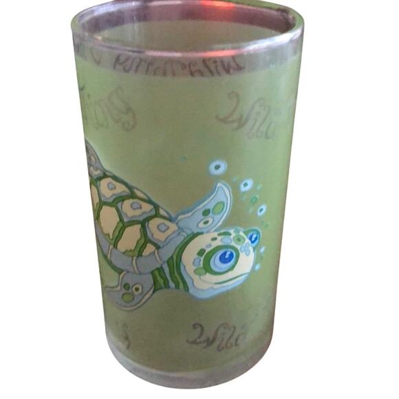 Set of 3 SeaWorld Juice Glasses Ocean Fish Themed Vintage - Picture 6 of 6